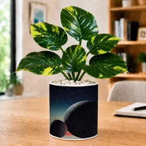 Artificial Tree Ceramic Photo Pot With White Stones 3x4 Inch (F166335) Artificial Tree Ceramic Photo Pot With White Stones 3x4 Inch (F166335)