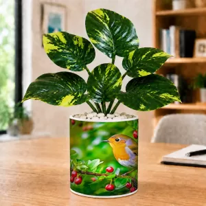 Artificial Tree Ceramic Photo Pot With White Stones 3x4 Inch (F166344) Artificial Tree Ceramic Photo Pot With White Stones 3x4 Inch (F166344)