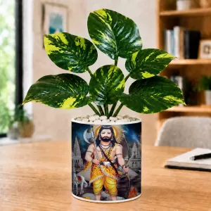 Artificial Tree Ceramic Photo Pot With White Stones 3x4 Inch (F166353) Artificial Tree Ceramic Photo Pot With White Stones 3x4 Inch (F166353)
