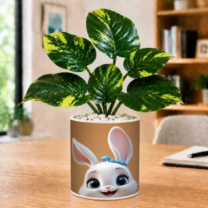 Artificial Tree Ceramic Photo Pot With White Stones 3x4 Inch (F166358) Artificial Tree Ceramic Photo Pot With White Stones 3x4 Inch (F166358)