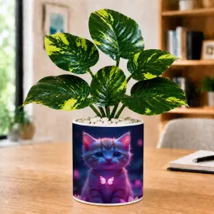 Artificial Tree Ceramic Photo Pot With White Stones 3x4 Inch (F166374) Artificial Tree Ceramic Photo Pot With White Stones 3x4 Inch (F166374)