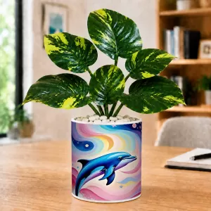 Artificial Tree Ceramic Photo Pot With White Stones 3x4 Inch (F166377) Artificial Tree Ceramic Photo Pot With White Stones 3x4 Inch (F166377)