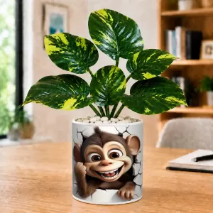 Artificial Tree Ceramic Photo Pot With White Stones 3x4 Inch (F166380) Artificial Tree Ceramic Photo Pot With White Stones 3x4 Inch (F166380)