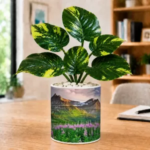 Artificial Tree Ceramic Photo Pot With White Stones 3x4 Inch (F166401) Artificial Tree Ceramic Photo Pot With White Stones 3x4 Inch (F166401)