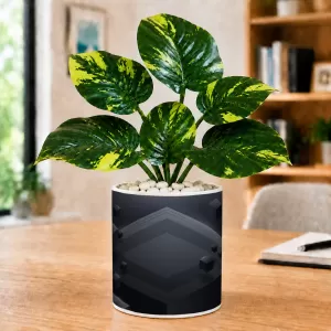 Artificial Tree Ceramic Photo Pot With White Stones 3x4 Inch (F166402) Artificial Tree Ceramic Photo Pot With White Stones 3x4 Inch (F166402)