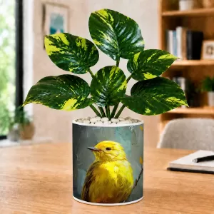Artificial Tree Ceramic Photo Pot With White Stones 3x4 Inch (F166410) Artificial Tree Ceramic Photo Pot With White Stones 3x4 Inch (F166410)