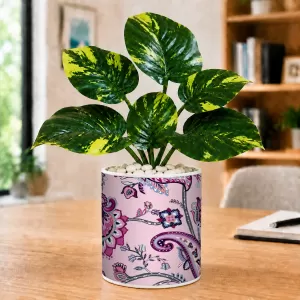 Artificial Tree Ceramic Photo Pot With White Stones 3x4 Inch (F166422) Artificial Tree Ceramic Photo Pot With White Stones 3x4 Inch (F166422)