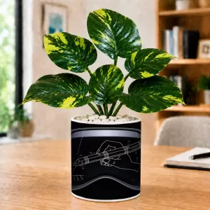 Artificial Tree Ceramic Photo Pot With White Stones 3x4 Inch (F166429) Artificial Tree Ceramic Photo Pot With White Stones 3x4 Inch (F166429)