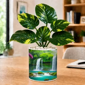 Artificial Tree Ceramic Photo Pot With White Stones 3x4 Inch (F166432) Artificial Tree Ceramic Photo Pot With White Stones 3x4 Inch (F166432)