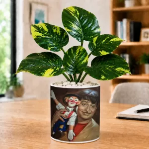 Artificial Tree Ceramic Photo Pot With White Stones 3x4 Inch (F166434) Artificial Tree Ceramic Photo Pot With White Stones 3x4 Inch (F166434)