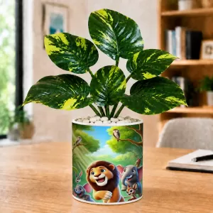 Artificial Tree Ceramic Photo Pot With White Stones 3x4 Inch (F166438) Artificial Tree Ceramic Photo Pot With White Stones 3x4 Inch (F166438)