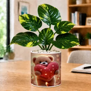Artificial Tree Ceramic Photo Pot With White Stones 3x4 Inch (F166446) Artificial Tree Ceramic Photo Pot With White Stones 3x4 Inch (F166446)