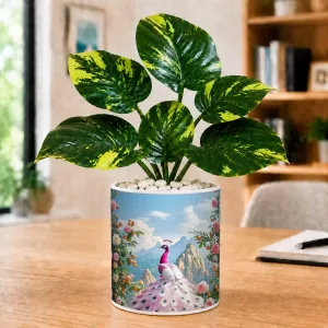 Artificial Tree Ceramic Photo Pot With White Stones 3x4 Inch (F166466) Artificial Tree Ceramic Photo Pot With White Stones 3x4 Inch (F166466)
