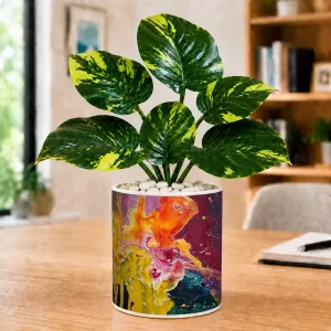 Artificial Tree Ceramic Photo Pot With White Stones 3x4 Inch (F166495) Artificial Tree Ceramic Photo Pot With White Stones 3x4 Inch (F166495)