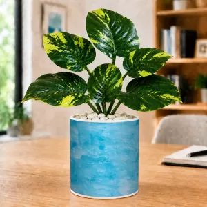 Artificial Tree Ceramic Photo Pot With White Stones 3x4 Inch (F166503) Artificial Tree Ceramic Photo Pot With White Stones 3x4 Inch (F166503)