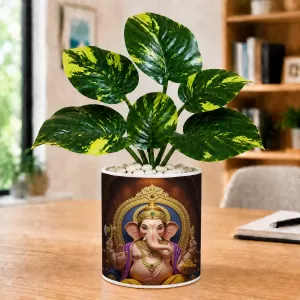 Artificial Tree Ceramic Photo Pot With White Stones 3x4 Inch (F166514) Artificial Tree Ceramic Photo Pot With White Stones 3x4 Inch (F166514)