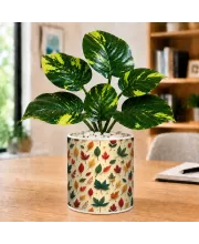 Artificial Tree Ceramic Photo Pot With White Stones 3x4 Inch (F166524)