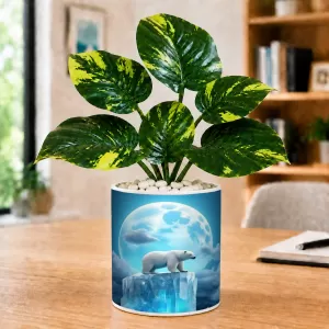 Artificial Tree Ceramic Photo Pot With White Stones 3x4 Inch (F166525) Artificial Tree Ceramic Photo Pot With White Stones 3x4 Inch (F166525)