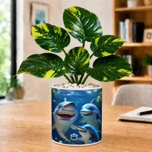 Artificial Tree Ceramic Photo Pot With White Stones 3x4 Inch (F166556) Artificial Tree Ceramic Photo Pot With White Stones 3x4 Inch (F166556)