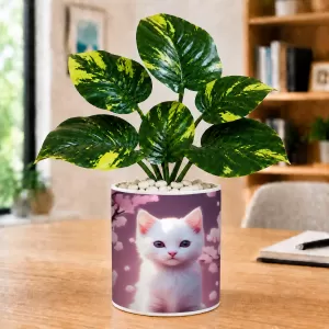 Artificial Tree Ceramic Photo Pot With White Stones 3x4 Inch (F166562) Artificial Tree Ceramic Photo Pot With White Stones 3x4 Inch (F166562)