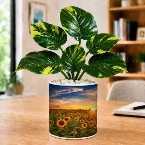 Artificial Tree Ceramic Photo Pot With White Stones 3x4 Inch (F166568) Artificial Tree Ceramic Photo Pot With White Stones 3x4 Inch (F166568)
