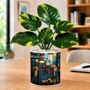 Artificial Tree Ceramic Photo Pot With White Stones 3x4 Inch (F166569) Artificial Tree Ceramic Photo Pot With White Stones 3x4 Inch (F166569)