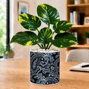 Artificial Tree Ceramic Photo Pot With White Stones 3x4 Inch (F166576) Artificial Tree Ceramic Photo Pot With White Stones 3x4 Inch (F166576)