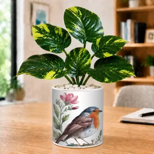 Artificial Tree Ceramic Photo Pot With White Stones 3x4 Inch (F166580) Artificial Tree Ceramic Photo Pot With White Stones 3x4 Inch (F166580)