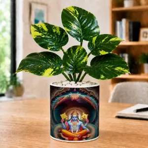Artificial Tree Ceramic Photo Pot With White Stones 3x4 Inch (F166582) Artificial Tree Ceramic Photo Pot With White Stones 3x4 Inch (F166582)