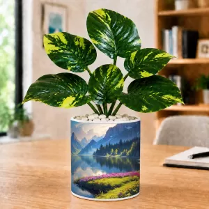 Artificial Tree Ceramic Photo Pot With White Stones 3x4 Inch (F166591) Artificial Tree Ceramic Photo Pot With White Stones 3x4 Inch (F166591)