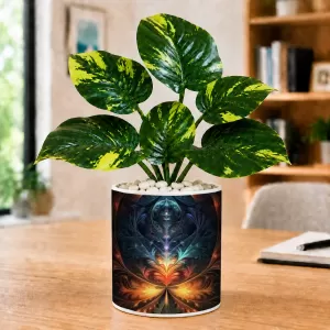Artificial Tree Ceramic Photo Pot With White Stones 3x4 Inch (F166598) Artificial Tree Ceramic Photo Pot With White Stones 3x4 Inch (F166598)