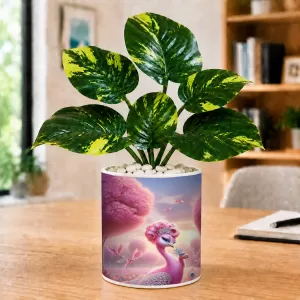 Artificial Tree Ceramic Photo Pot With White Stones 3x4 Inch (F166600) Artificial Tree Ceramic Photo Pot With White Stones 3x4 Inch (F166600)