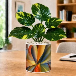 Artificial Tree Ceramic Photo Pot With White Stones 3x4 Inch (F166605) Artificial Tree Ceramic Photo Pot With White Stones 3x4 Inch (F166605)