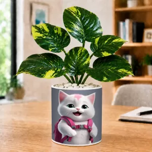 Artificial Tree Ceramic Photo Pot With White Stones 3x4 Inch (F166611) Artificial Tree Ceramic Photo Pot With White Stones 3x4 Inch (F166611)