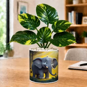 Artificial Tree Ceramic Photo Pot With White Stones 3x4 Inch (F166644) Artificial Tree Ceramic Photo Pot With White Stones 3x4 Inch (F166644)