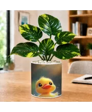 Artificial Tree Ceramic Photo Pot With White Stones 3x4 Inch (F166648)