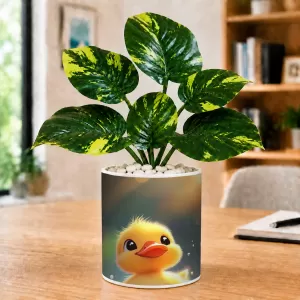 Artificial Tree Ceramic Photo Pot With White Stones 3x4 Inch (F166648) Artificial Tree Ceramic Photo Pot With White Stones 3x4 Inch (F166648)