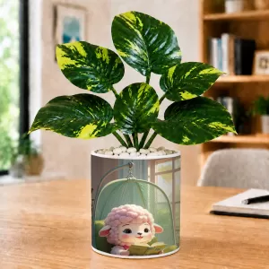 Artificial Tree Ceramic Photo Pot With White Stones 3x4 Inch (F166651) Artificial Tree Ceramic Photo Pot With White Stones 3x4 Inch (F166651)