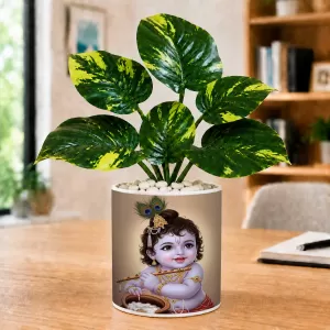 Artificial Tree Ceramic Photo Pot With White Stones 3x4 Inch (F166655) Artificial Tree Ceramic Photo Pot With White Stones 3x4 Inch (F166655)