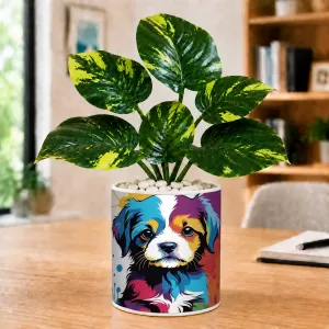 Artificial Tree Ceramic Photo Pot With White Stones 3x4 Inch (F166658) Artificial Tree Ceramic Photo Pot With White Stones 3x4 Inch (F166658)