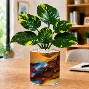 Artificial Tree Ceramic Photo Pot With White Stones 3x4 Inch (F166664) Artificial Tree Ceramic Photo Pot With White Stones 3x4 Inch (F166664)