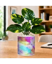 Artificial Tree Ceramic Photo Pot With White Stones 3x4 Inch (F166676)