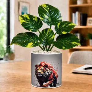 Artificial Tree Ceramic Photo Pot With White Stones 3x4 Inch (F166685) Artificial Tree Ceramic Photo Pot With White Stones 3x4 Inch (F166685)