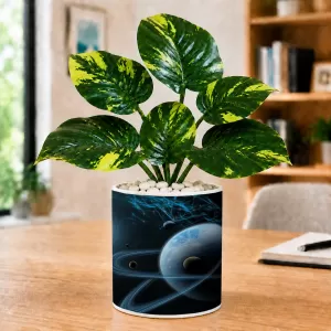 Artificial Tree Ceramic Photo Pot With White Stones 3x4 Inch (F166688) Artificial Tree Ceramic Photo Pot With White Stones 3x4 Inch (F166688)