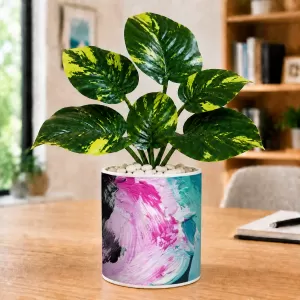 Artificial Tree Ceramic Photo Pot With White Stones 3x4 Inch (F166697) Artificial Tree Ceramic Photo Pot With White Stones 3x4 Inch (F166697)
