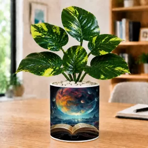 Artificial Tree Ceramic Photo Pot With White Stones 3x4 Inch (F166711) Artificial Tree Ceramic Photo Pot With White Stones 3x4 Inch (F166711)