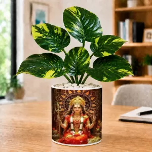 Artificial Tree Ceramic Photo Pot With White Stones 3x4 Inch (F166730) Artificial Tree Ceramic Photo Pot With White Stones 3x4 Inch (F166730)