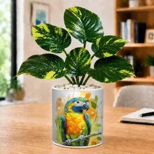 Artificial Tree Ceramic Photo Pot With White Stones 3x4 Inch (F166732) Artificial Tree Ceramic Photo Pot With White Stones 3x4 Inch (F166732)