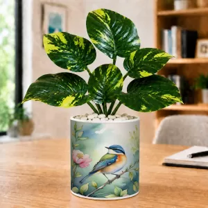Artificial Tree Ceramic Photo Pot With White Stones 3x4 Inch (F166734) Artificial Tree Ceramic Photo Pot With White Stones 3x4 Inch (F166734)