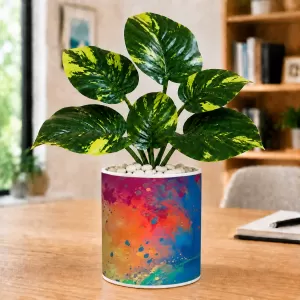 Artificial Tree Ceramic Photo Pot With White Stones 3x4 Inch (F166740) Artificial Tree Ceramic Photo Pot With White Stones 3x4 Inch (F166740)